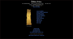 Desktop Screenshot of bellasartesgallery.com